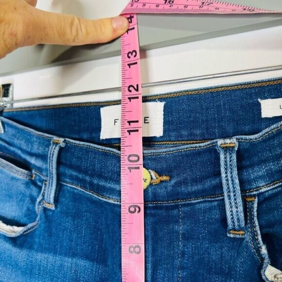 FRAME Le High Skinny Jeans Raw Hem Sz 29 - Picture 8 of 11